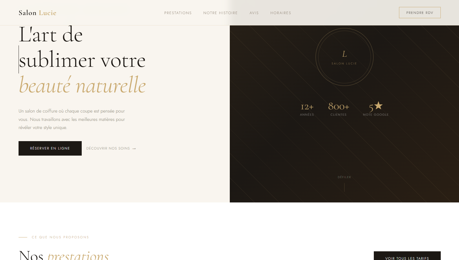 Salon de coiffure