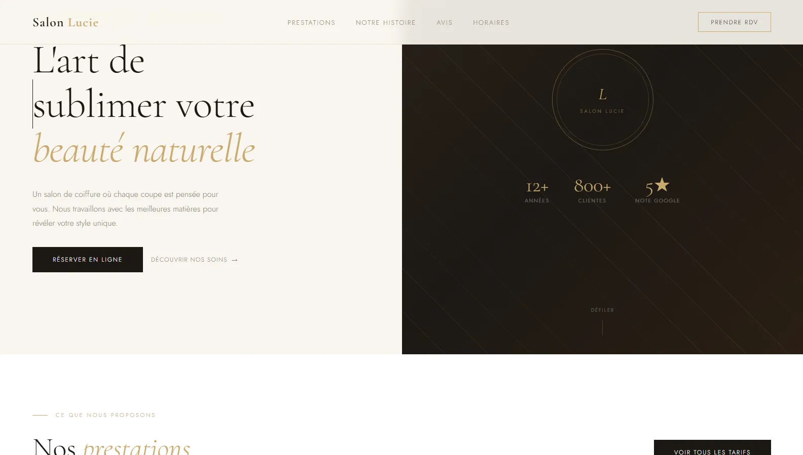 Salon de coiffure