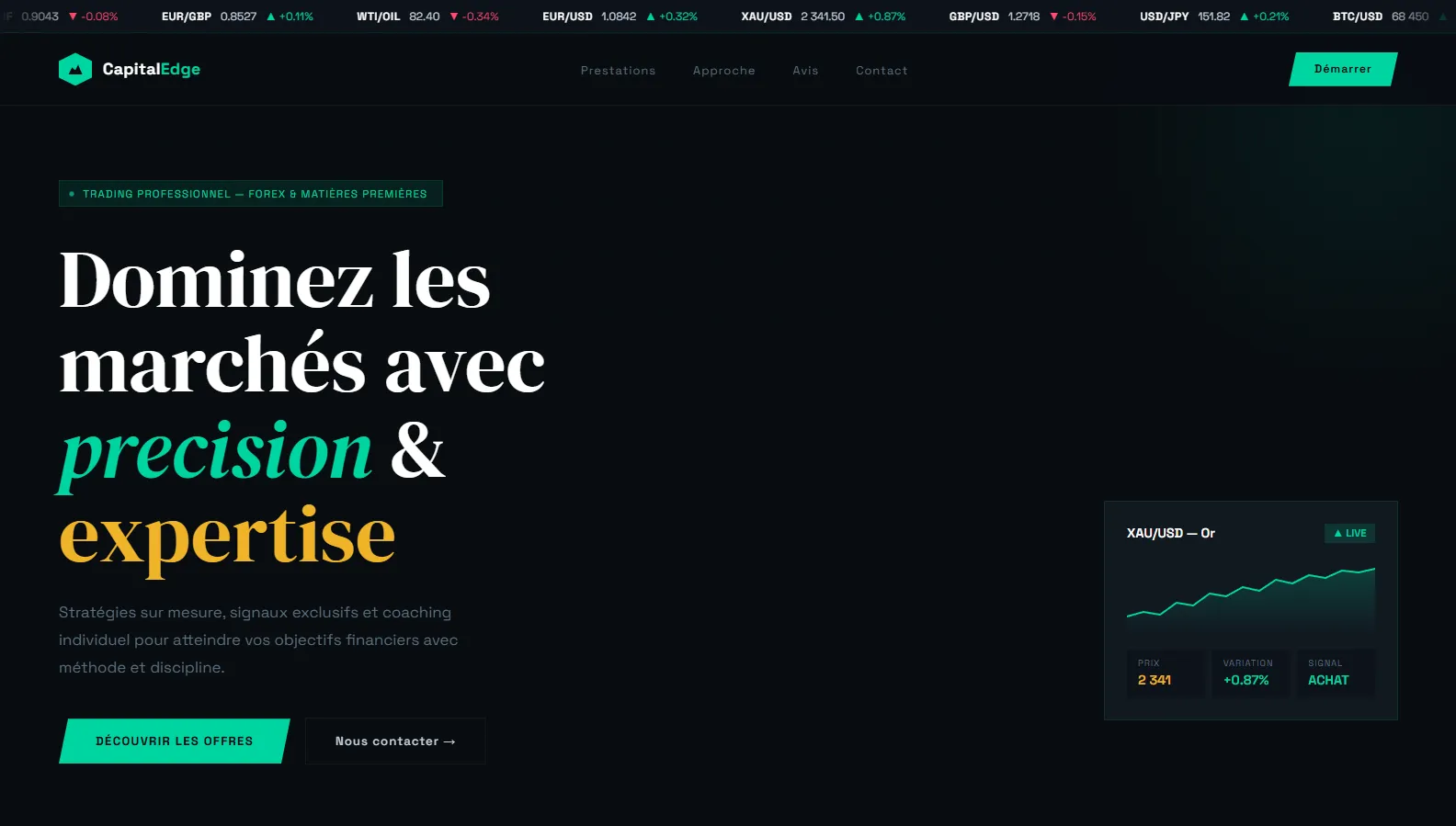 Agence de trading
