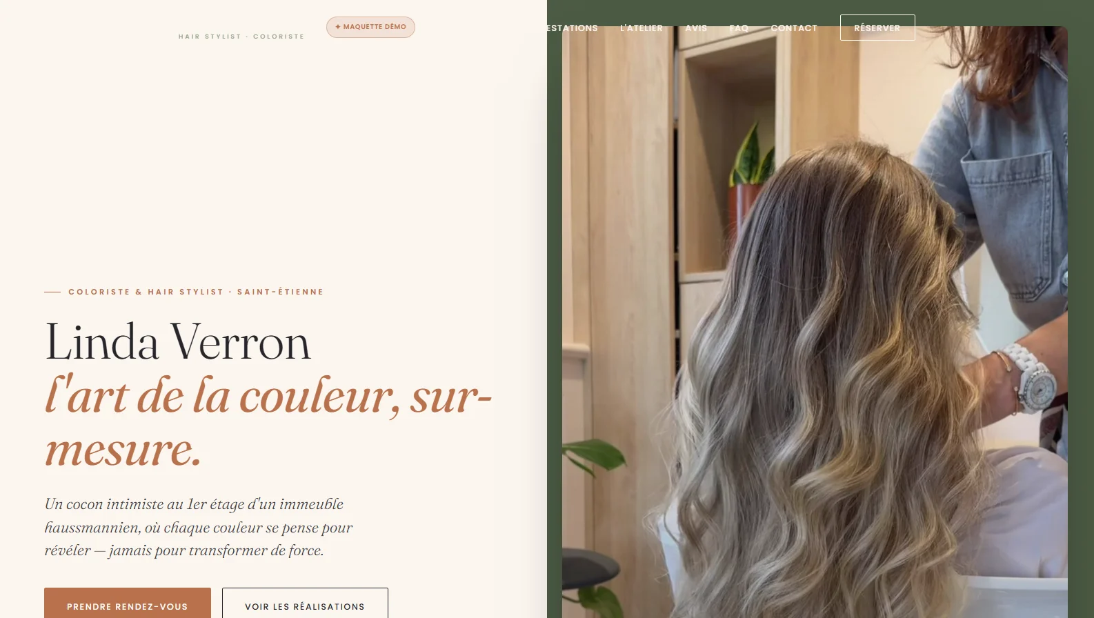 Après — nouveau site My Web Creator