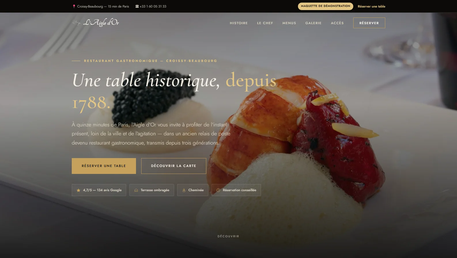 Après — nouveau site My Web Creator