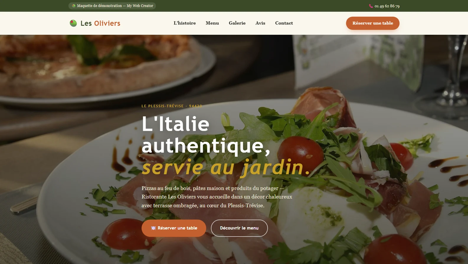 Ristorante Les Oliviers — pizzeria italienne au Plessis-Trévise