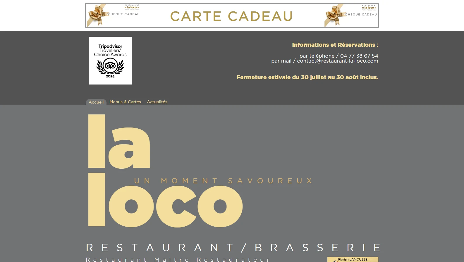 Avant — ancien site du restaurant